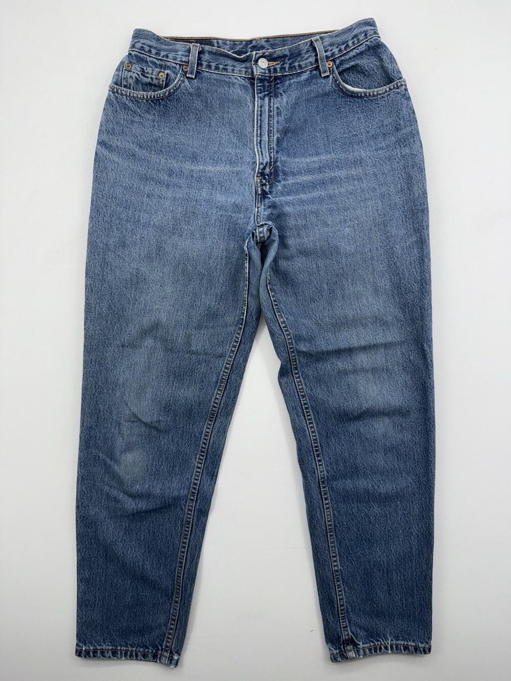 Vintage Levis 550 Classic Relaxed Fit Tapered Leg SZ 14 High Waist Mom Jeans